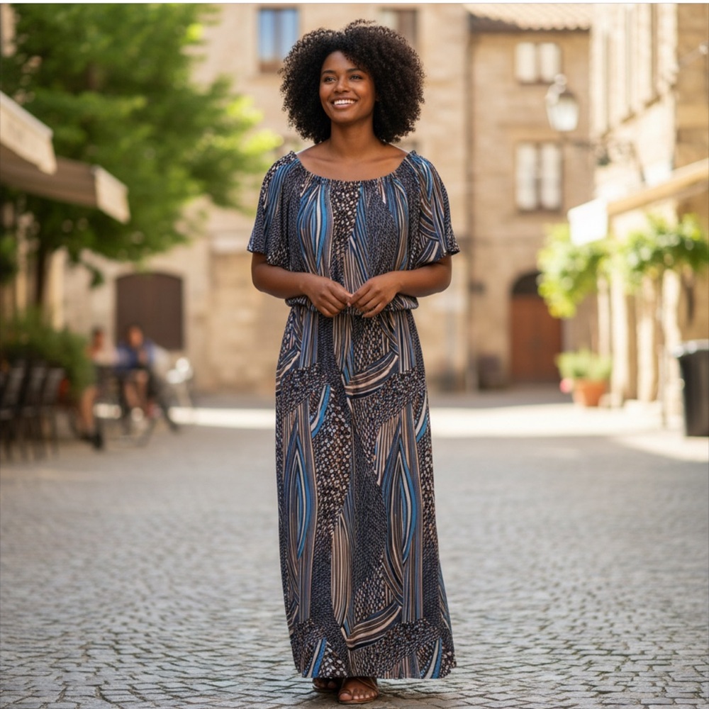 Seven Islands Maxi Dress sz 3X NWT